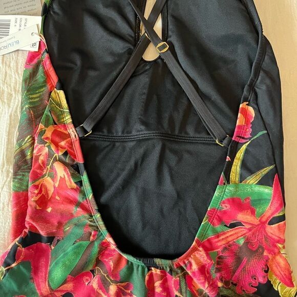 Bleu Rod Beattie Return to Rio Keyhole One Piece - Black Multi Size 6 NWT - Picture 7 of 8